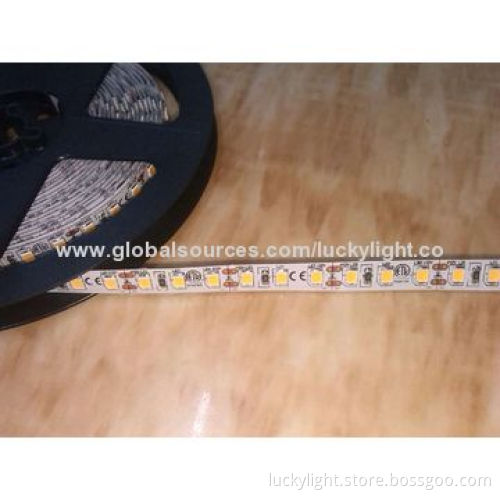 Waterproof 12V 120 LEDs Natural White 2835 Flexible LED Strip for Hotel Lighting, 20-22lm Lumen